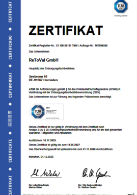 EfbV Zertifikat 2025